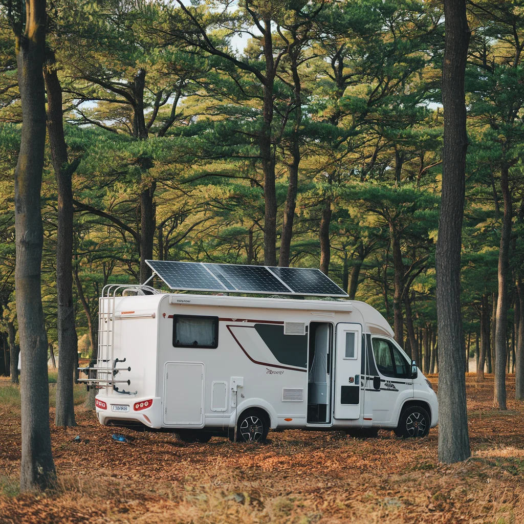 Motorhome with Solar Panels