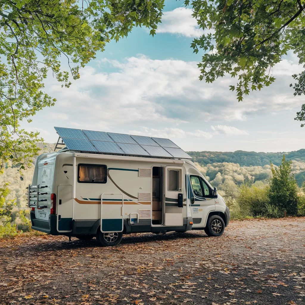 Motorhome with Solar Panels