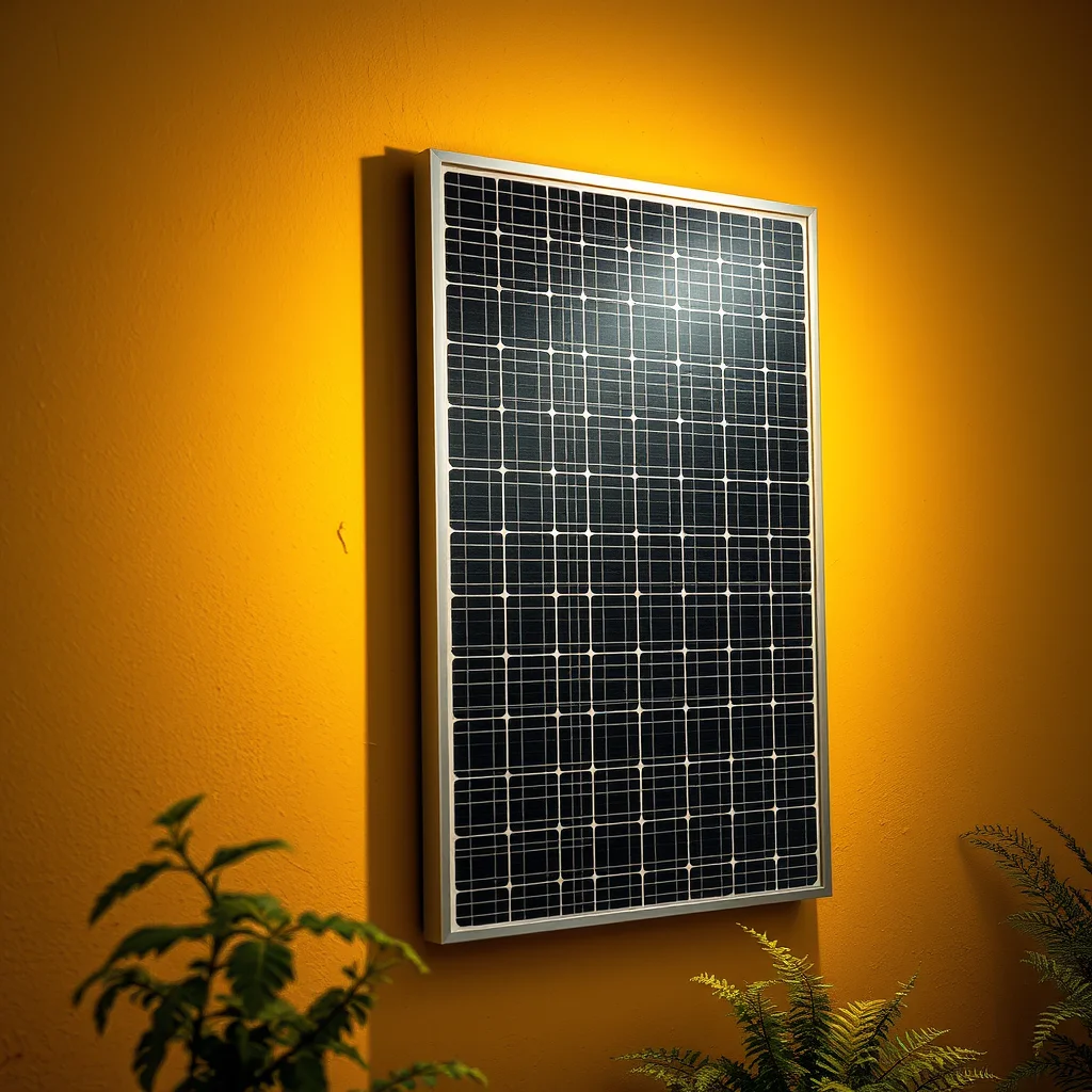 Solar Panels Inside on a Wall